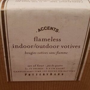 Pottery Barn Flameless Indoor/Outdoor Votives